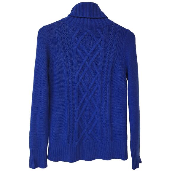 J.Crew Turtleneck Knitted Navy Blue Sz S Women Sweater - Picture 1 of 8